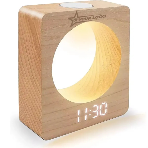 Wooden Digital Alarm Clock - Wooden Digital Alarm Clock - Image 0 of 1