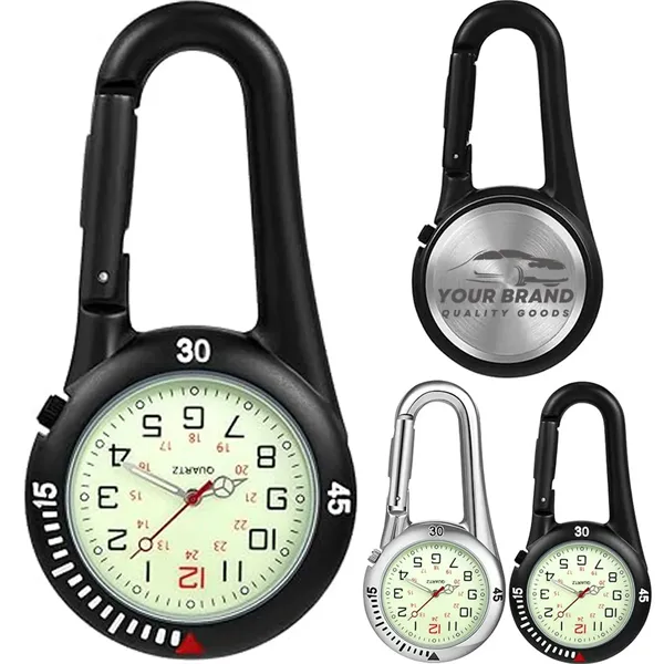 Clip On Glow Quartz Watch - Clip On Glow Quartz Watch - Image 0 of 2