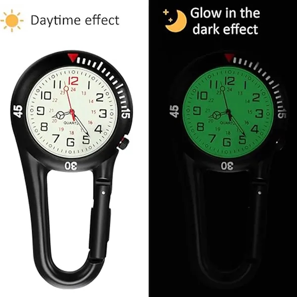 Clip On Glow Quartz Watch - Clip On Glow Quartz Watch - Image 2 of 2