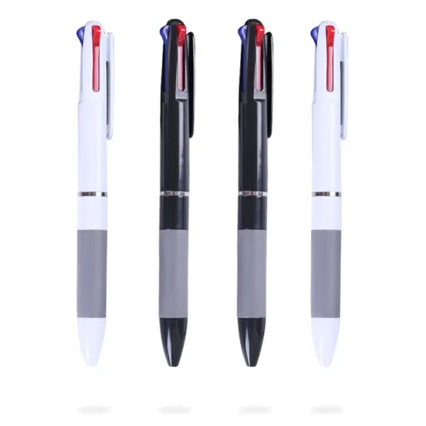 Three-color press ballpoint pen - Three-color press ballpoint pen - Image 2 of 6
