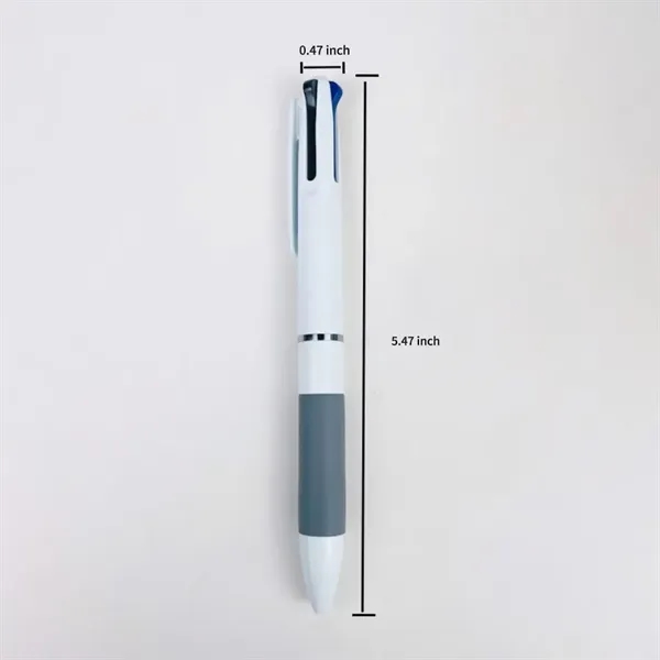 Three-color press ballpoint pen - Three-color press ballpoint pen - Image 3 of 6