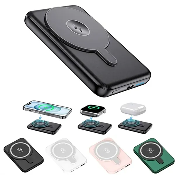 Wireless Portable Charger Magnetic Power Bank Battery Pack - Wireless Portable Charger Magnetic Power Bank Battery Pack - Image 0 of 5