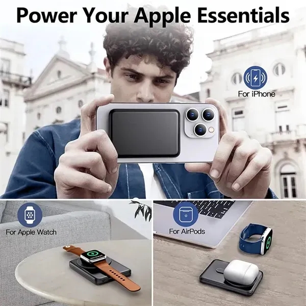 Wireless Portable Charger Magnetic Power Bank Battery Pack - Wireless Portable Charger Magnetic Power Bank Battery Pack - Image 5 of 5