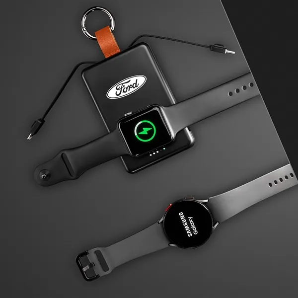 Velanova 5,000 mAh Charger w/ Apple & Samsung Watch Charging - Velanova 5,000 mAh Charger w/ Apple & Samsung Watch Charging - Image 10 of 10