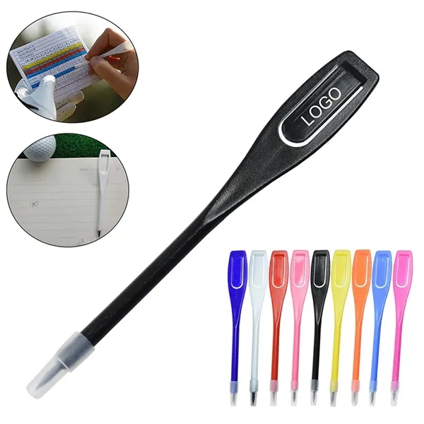 Custom Square Handle Plastic Golf Pencil w/Cover & Cilp - Custom Square Handle Plastic Golf Pencil w/Cover & Cilp - Image 0 of 3