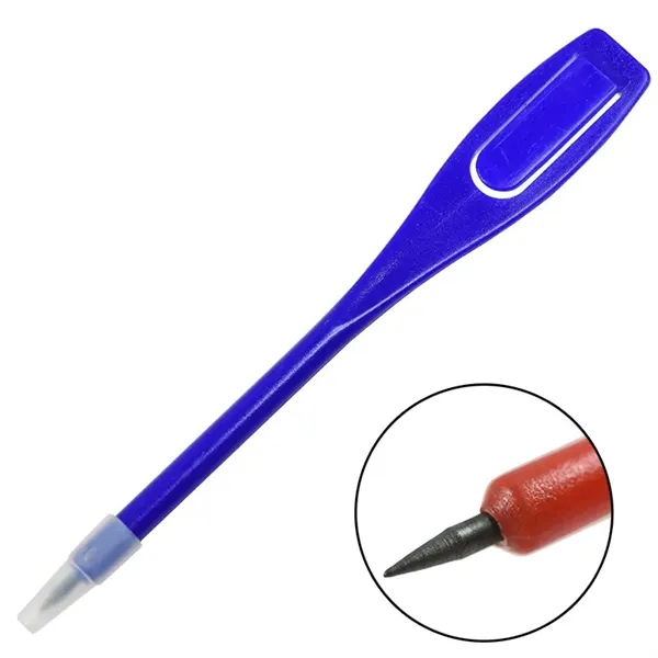 Custom Square Handle Plastic Golf Pencil w/Cover & Cilp - Custom Square Handle Plastic Golf Pencil w/Cover & Cilp - Image 2 of 3