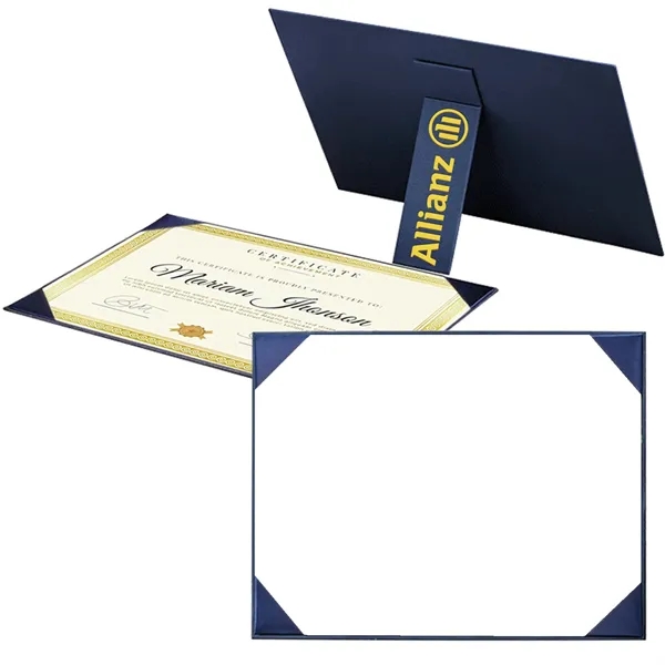 Desk Certificate Holder w/ Stand/Vinyl Film - Desk Certificate Holder w/ Stand/Vinyl Film - Image 0 of 1