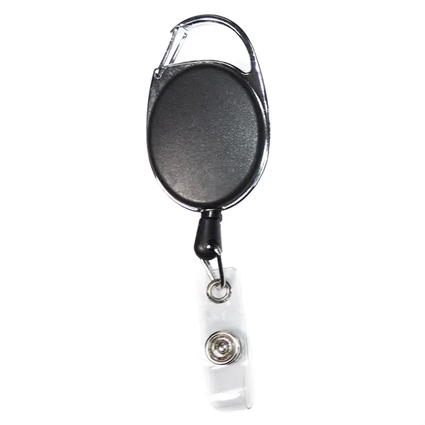 Both Side Plain Oval Carabiner Retractable Badge Reel - Both Side Plain Oval Carabiner Retractable Badge Reel - Image 3 of 7