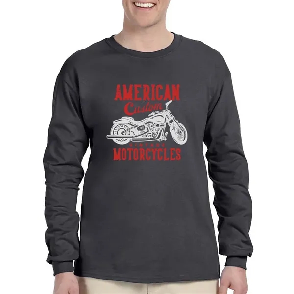 Gildan Ultra Cotton Long Sleeve T-shirt - Gildan Ultra Cotton Long Sleeve T-shirt - Image 6 of 29
