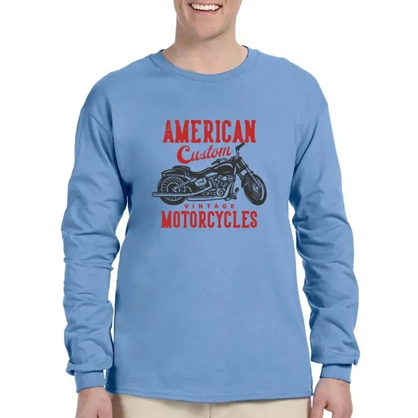 Gildan Ultra Cotton Long Sleeve T-shirt - Gildan Ultra Cotton Long Sleeve T-shirt - Image 5 of 29