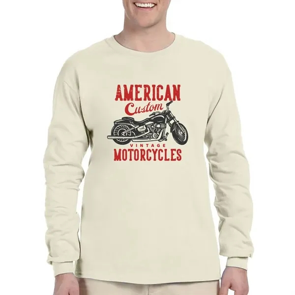 Gildan Ultra Cotton Long Sleeve T-shirt - Gildan Ultra Cotton Long Sleeve T-shirt - Image 17 of 29