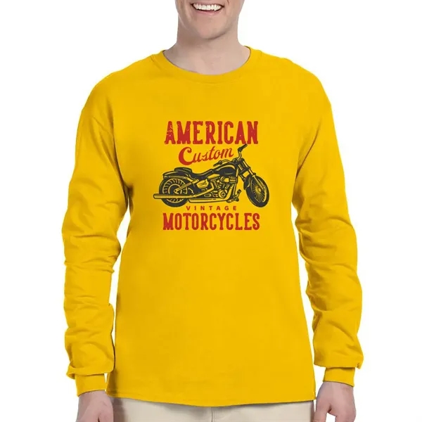 Gildan Ultra Cotton Long Sleeve T-shirt - Gildan Ultra Cotton Long Sleeve T-shirt - Image 10 of 29