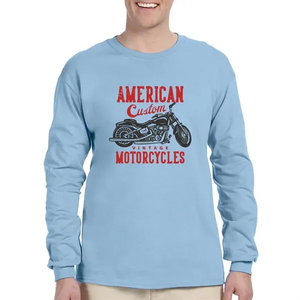 Gildan Ultra Cotton Long Sleeve T-shirt - Gildan Ultra Cotton Long Sleeve T-shirt - Image 13 of 29