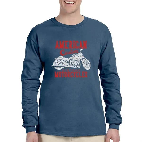Gildan Ultra Cotton Long Sleeve T-shirt - Gildan Ultra Cotton Long Sleeve T-shirt - Image 11 of 29