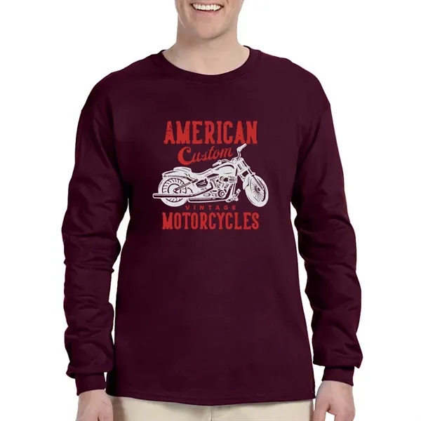 Gildan Ultra Cotton Long Sleeve T-shirt - Gildan Ultra Cotton Long Sleeve T-shirt - Image 15 of 29