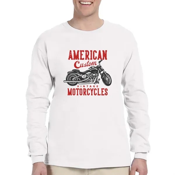 Gildan Ultra Cotton Long Sleeve T-shirt - Gildan Ultra Cotton Long Sleeve T-shirt - Image 29 of 29