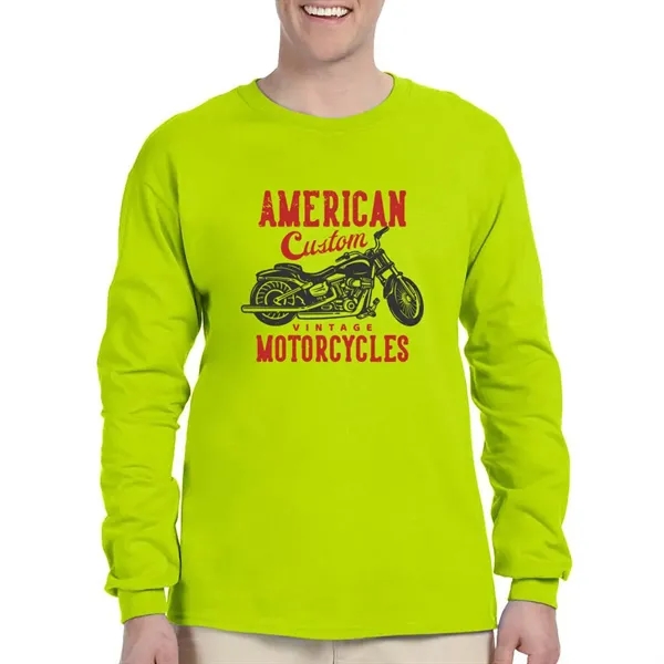 Gildan Ultra Cotton Long Sleeve T-shirt - Gildan Ultra Cotton Long Sleeve T-shirt - Image 23 of 29