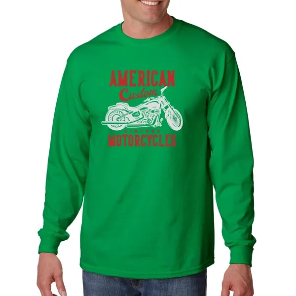 Gildan Ultra Cotton Long Sleeve T-shirt - Gildan Ultra Cotton Long Sleeve T-shirt - Image 12 of 29