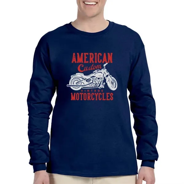 Gildan Ultra Cotton Long Sleeve T-shirt - Gildan Ultra Cotton Long Sleeve T-shirt - Image 18 of 29