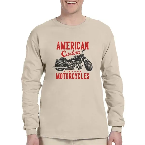 Gildan Ultra Cotton Long Sleeve T-shirt - Gildan Ultra Cotton Long Sleeve T-shirt - Image 25 of 29