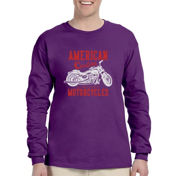 Gildan Ultra Cotton Long Sleeve T-shirt - Gildan Ultra Cotton Long Sleeve T-shirt - Image 20 of 29