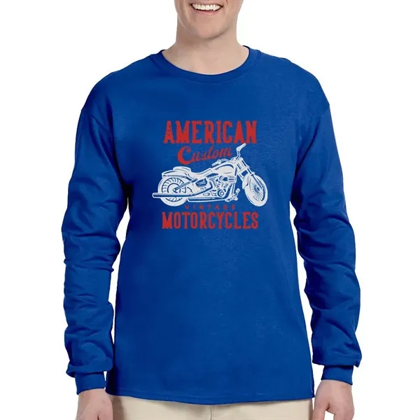 Gildan Ultra Cotton Long Sleeve T-shirt - Gildan Ultra Cotton Long Sleeve T-shirt - Image 22 of 29