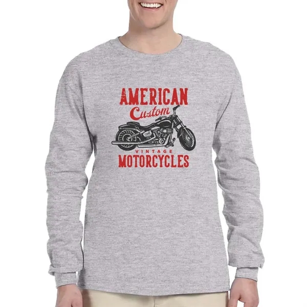 Gildan Ultra Cotton Long Sleeve T-shirt - Gildan Ultra Cotton Long Sleeve T-shirt - Image 27 of 29