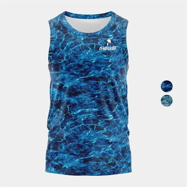 Mossy Oak® Men's 4.4 Oz. Polyester Interlock Tank, UPF 50+ - Mossy Oak® Men's 4.4 Oz. Polyester Interlock Tank, UPF 50+ - Image 0 of 3