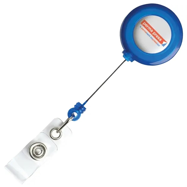 Quick Ship Full Color Round Badge Reel with Belt Clip - Quick Ship Full Color Round Badge Reel with Belt Clip - Image 1 of 4