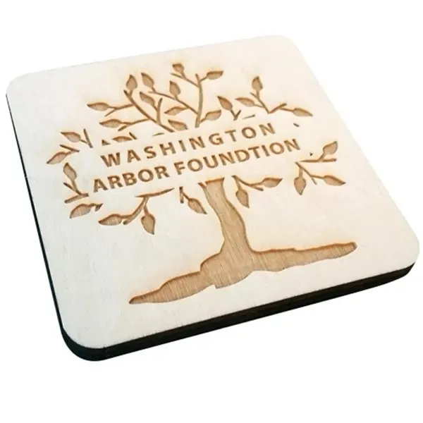 Custom Laser Etched Birch Coasters - Custom Laser Etched Birch Coasters - Image 0 of 2