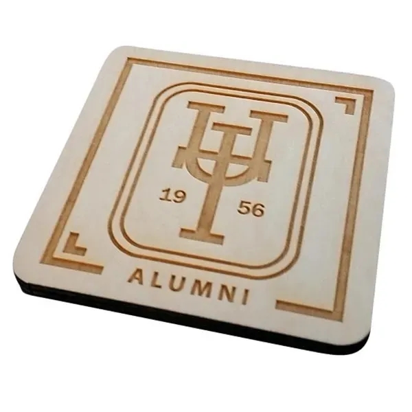 Custom Laser Etched Birch Coasters - Custom Laser Etched Birch Coasters - Image 1 of 2