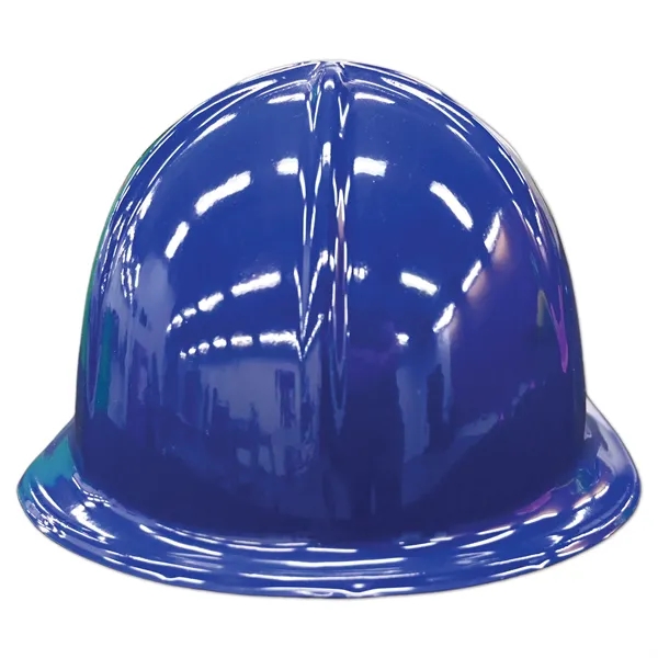 Blue Plastic Construction Helmet w/Custom Printed Paper Icon - Blue Plastic Construction Helmet w/Custom Printed Paper Icon - Image 3 of 3