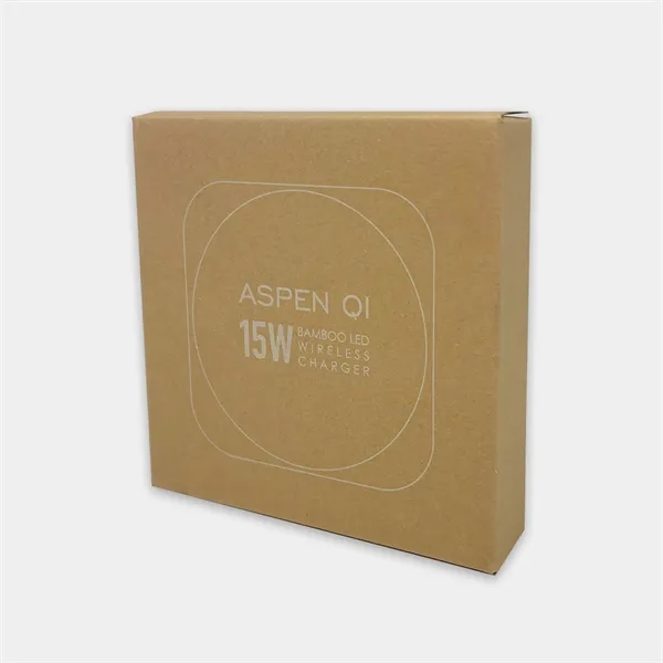 Aspen Qi - 15W Bamboo Eco Charger - Aspen Qi - 15W Bamboo Eco Charger - Image 2 of 2