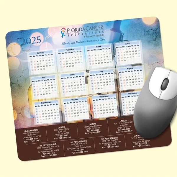 Peel&Place® 8" x 9.5" x .015" Thin Calendar Mouse Pad - Peel&Place® 8" x 9.5" x .015" Thin Calendar Mouse Pad - Image 0 of 1