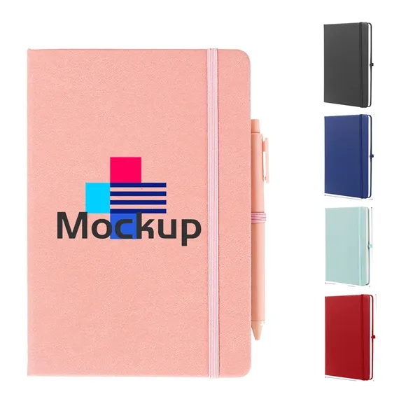 PU Notebook Ballpoint Pen Set - PU Notebook Ballpoint Pen Set - Image 0 of 4