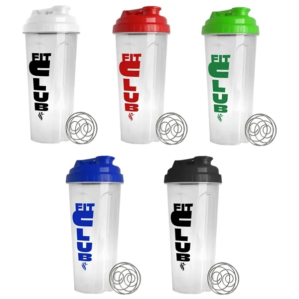 Plastic Tumbler with Lid and Whisk Ball, 24 oz. - Plastic Tumbler with Lid and Whisk Ball, 24 oz. - Image 1 of 7