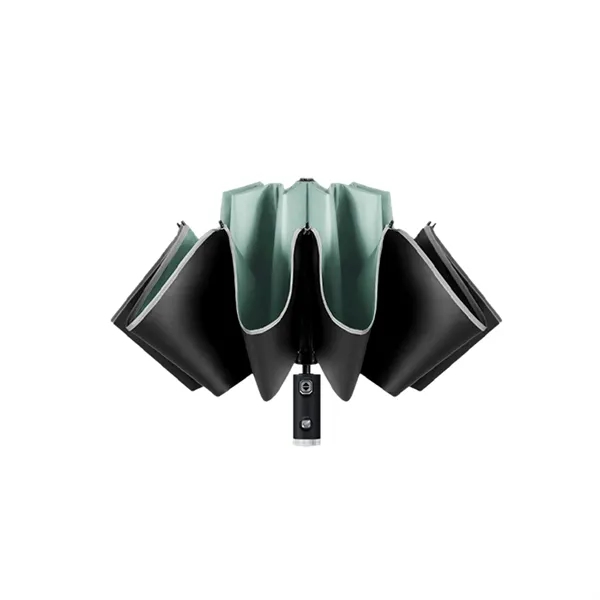 Automatic Compact Umbrella With LED Flashlight MOQ10pcs - Automatic Compact Umbrella With LED Flashlight MOQ10pcs - Image 3 of 4
