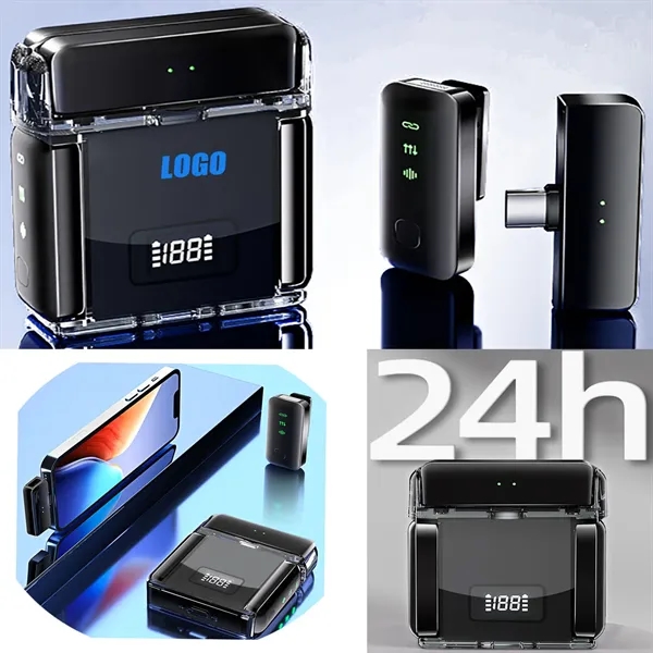 2024 new Mini Portable Wireless Lavalier Microphone - 2024 new Mini Portable Wireless Lavalier Microphone - Image 2 of 3