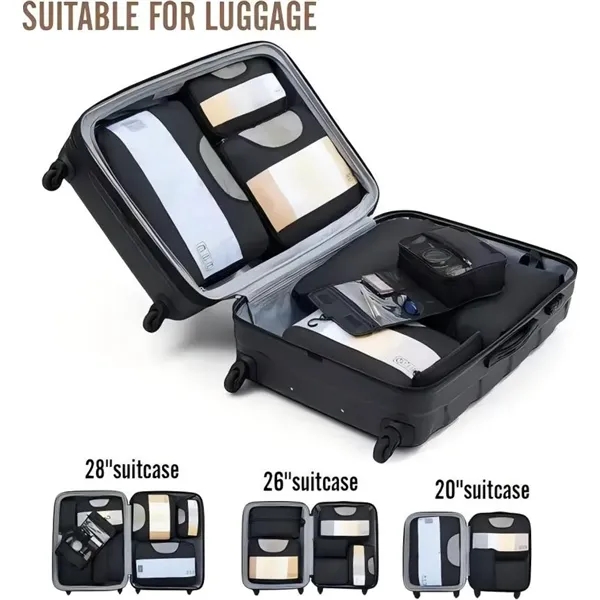 8 Pcs Set Travel Lightweight Luggage Storage Bag - 8 Pcs Set Travel Lightweight Luggage Storage Bag - Image 3 of 6