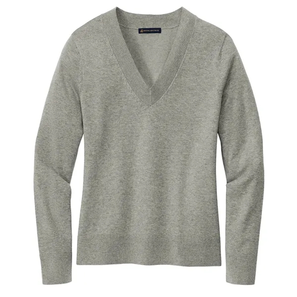 Brooks Brothers® Women's Cotton Stretch V-Neck Sweater - Brooks Brothers® Women's Cotton Stretch V-Neck Sweater - Image 4 of 5