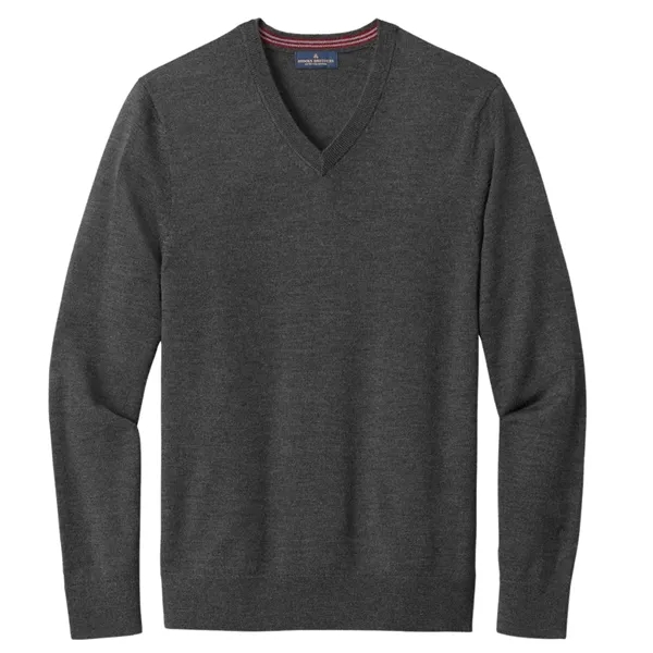 Brooks Brothers ® Washable Merino V-Neck Sweater - Brooks Brothers ® Washable Merino V-Neck Sweater - Image 3 of 5