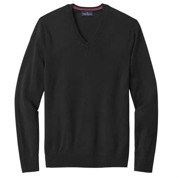 Brooks Brothers ® Washable Merino V-Neck Sweater - Brooks Brothers ® Washable Merino V-Neck Sweater - Image 5 of 5
