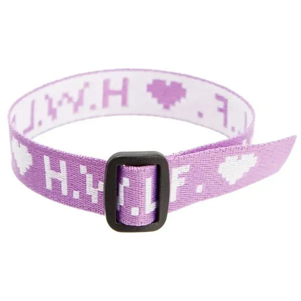 Custom Woven Fabric Wristbands for Events - Custom Woven Fabric Wristbands for Events - Image 5 of 6