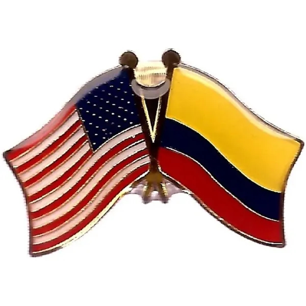 Columbia & American Friendship Pin Badge - Columbia & American Friendship Pin Badge - Image 0 of 1