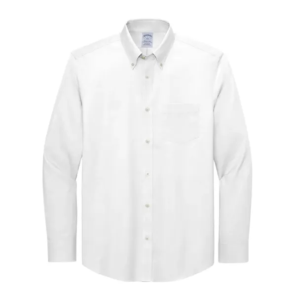 Brooks Brothers® Wrinkle-Free Stretch Pinpoint Shirt - Brooks Brothers® Wrinkle-Free Stretch Pinpoint Shirt - Image 4 of 4