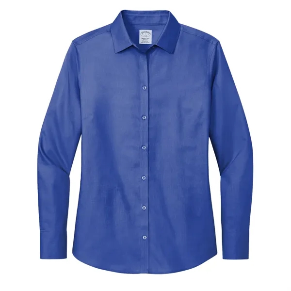 Brooks Brothers® Women's Wrinkle-Free Stretch Nailhead Shirt - Brooks Brothers® Women's Wrinkle-Free Stretch Nailhead Shirt - Image 4 of 7