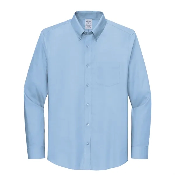 Brooks Brothers® Wrinkle-Free Stretch Nailhead Shirt - Brooks Brothers® Wrinkle-Free Stretch Nailhead Shirt - Image 2 of 7