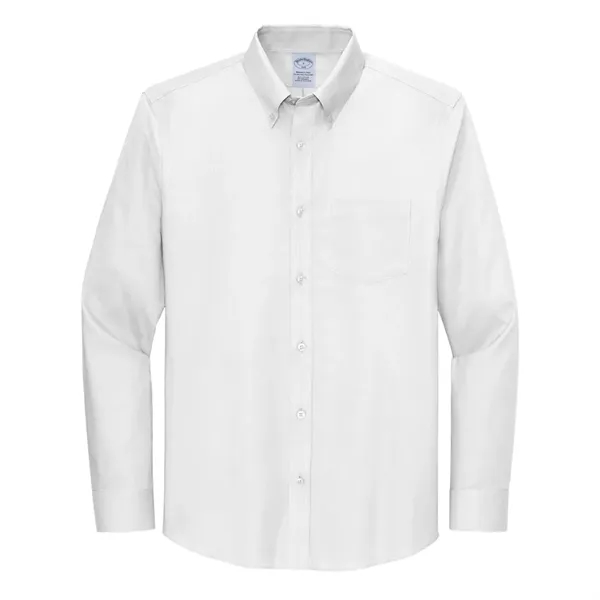 Brooks Brothers® Wrinkle-Free Stretch Nailhead Shirt - Brooks Brothers® Wrinkle-Free Stretch Nailhead Shirt - Image 3 of 7