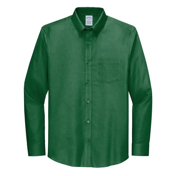 Brooks Brothers® Wrinkle-Free Stretch Nailhead Shirt - Brooks Brothers® Wrinkle-Free Stretch Nailhead Shirt - Image 4 of 7