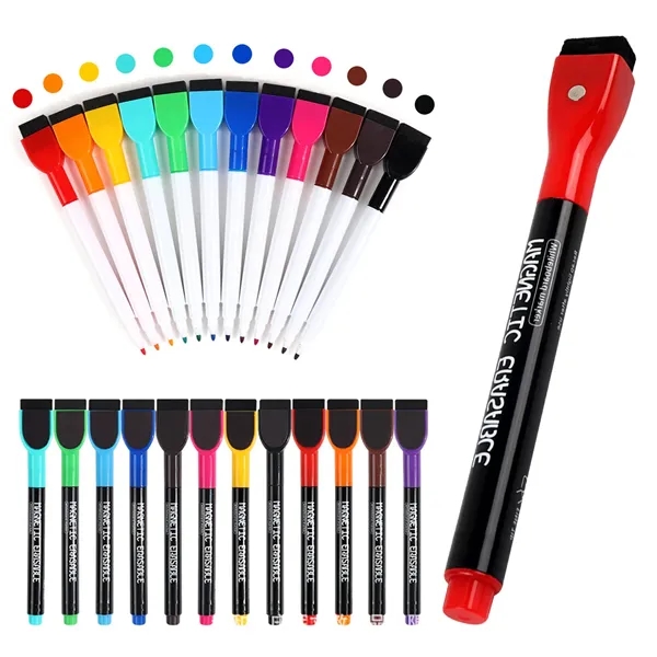 Magnetic Dry Erase Markers Set - Magnetic Dry Erase Markers Set - Image 0 of 6